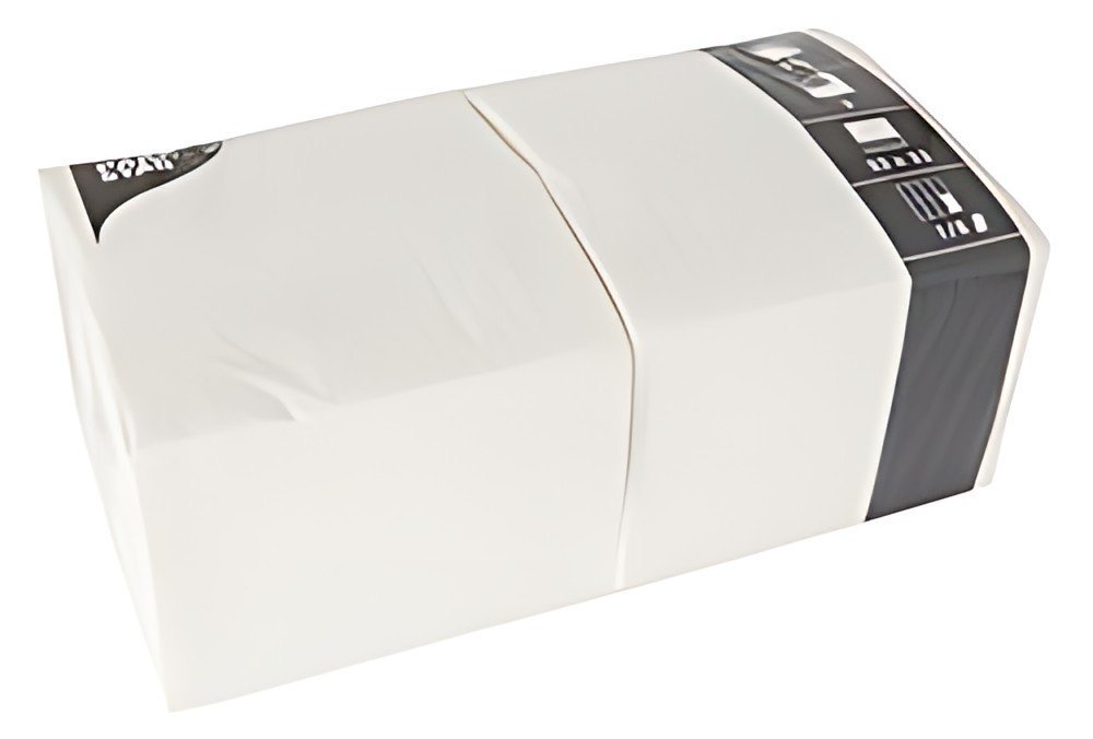 PAPSTAR Serviettes bistrot, 330 x 330 mm, blanc
