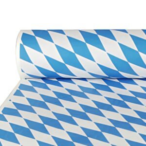 PAPSTAR Nappe damassée, sur rouleau, "bleu bavarois"