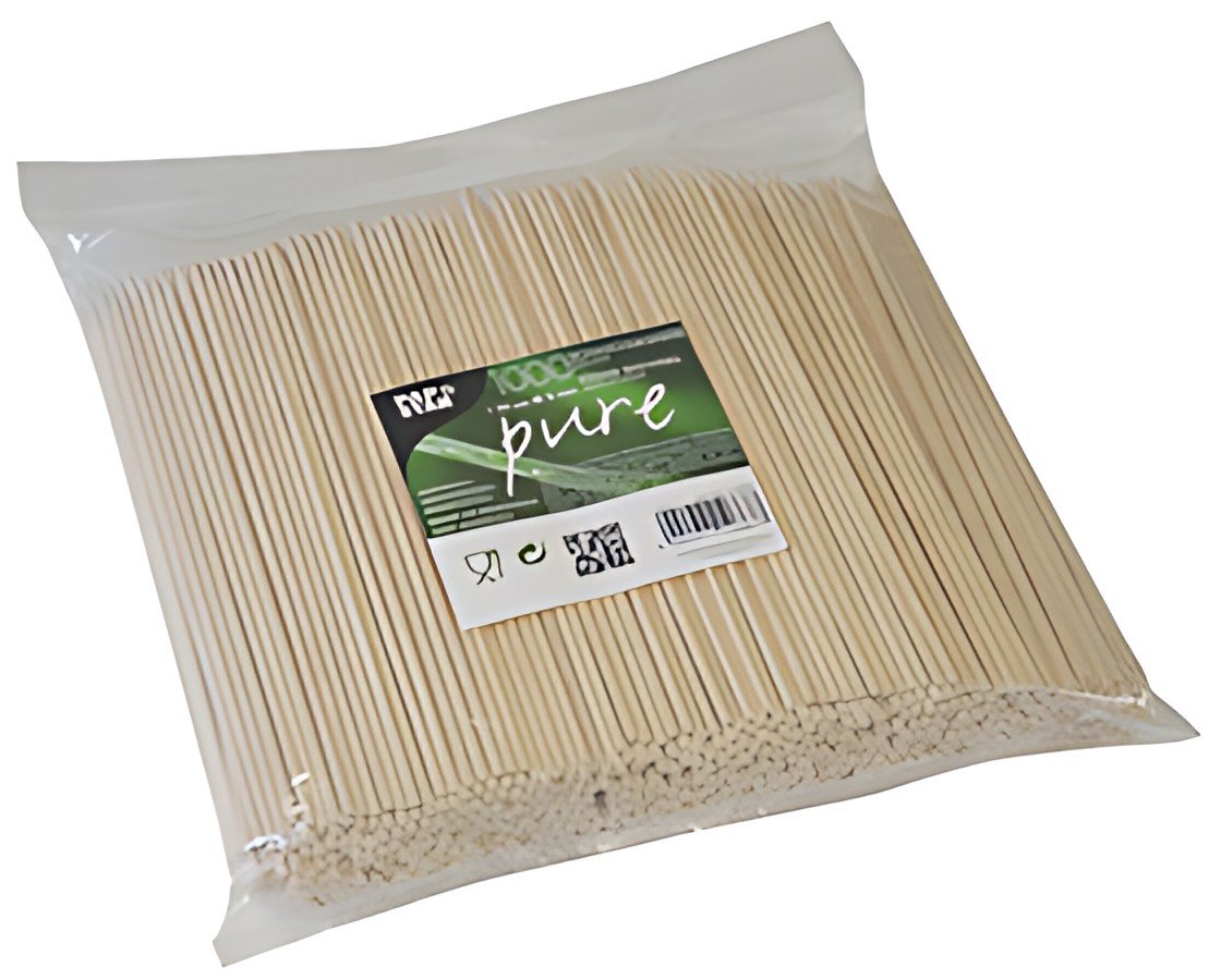 PAPSTAR Pique à brochette "pure", en bois, longueur: 200 mm