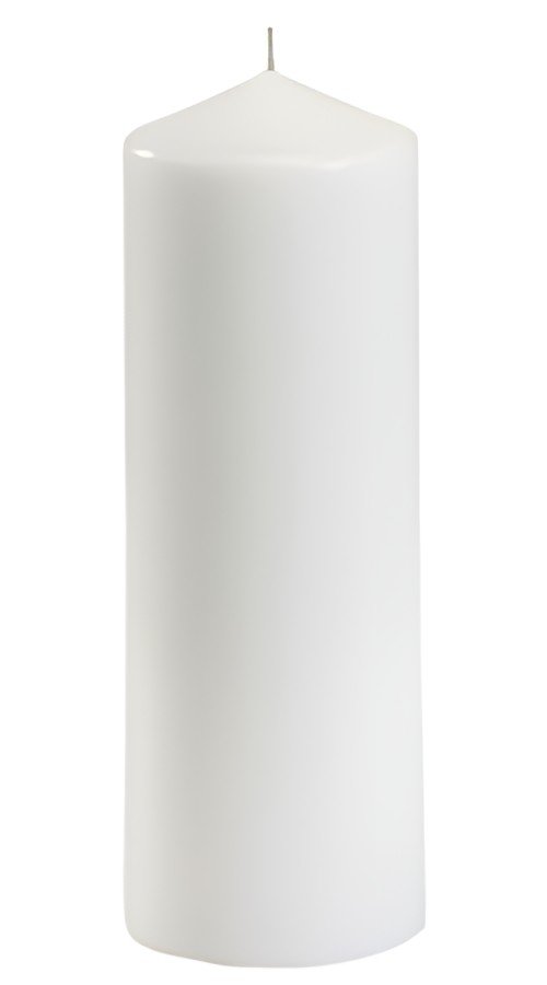 STARPAK Bougie cylindrique, diamètre: 70 mm, blanc