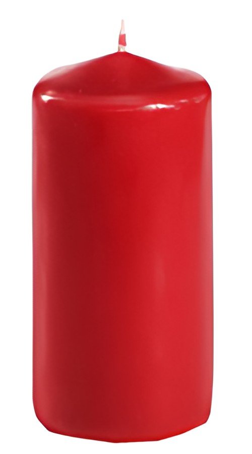 PAPSTAR Bougie cylindrique, diamètre: 50 mm, rouge