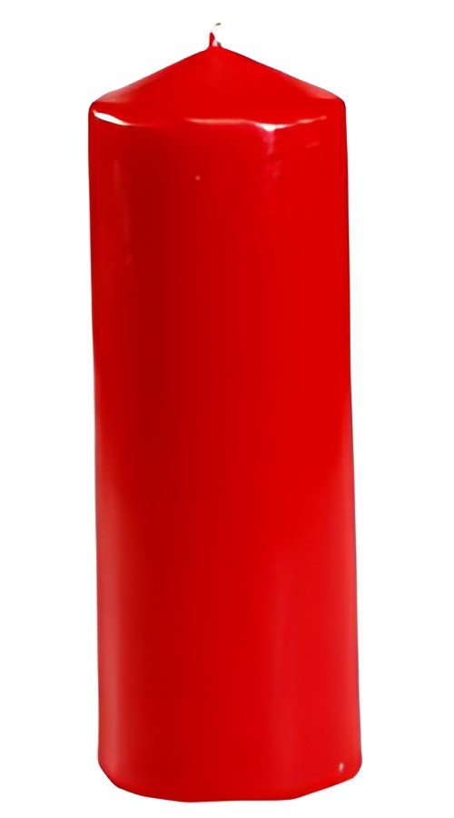 PAPSTAR Bougie cylindrique, diamètre: 60 mm, rouge