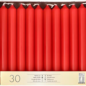STARPAK Bougie de table, 21 mm, pack de 30, rouge