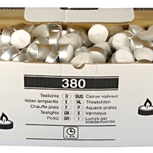 STARPAK Bougie chauffe-plat, diamètre: 38 mm, blanc, vrac