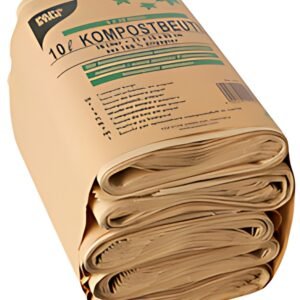 PAPSTAR Sacs compostables, marron, 10 litres