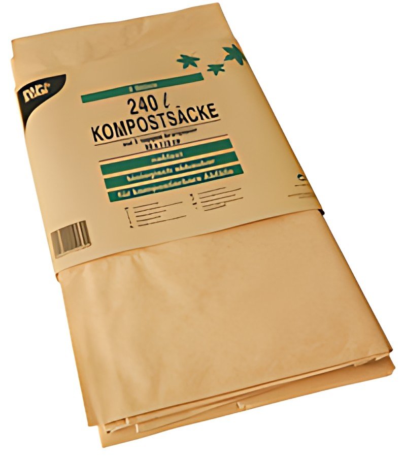 PAPSTAR Sac compostable, 240 litres, brun