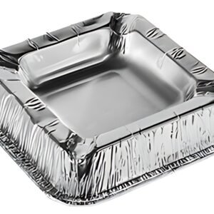 STARPAK Cendrier en aluminium, carré, par 10