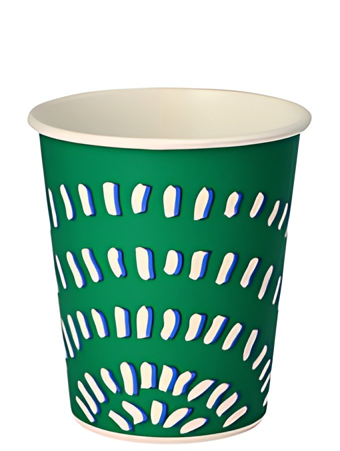 STARPAK Gobelet en carton, 0,2 l, par 100, vert