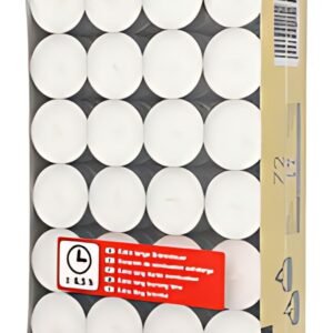 STARPAK Bougies chauffe-plat, diamètre: 39 mm, blanc