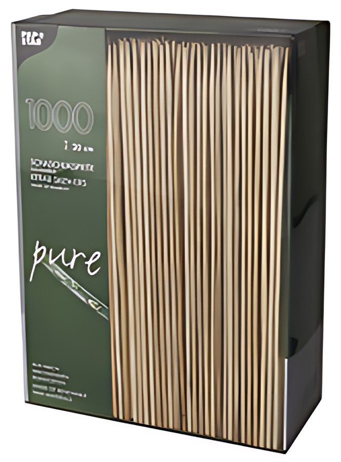 PAPSTAR Pique à brochette "pure", bambou, longueur: 200 mm