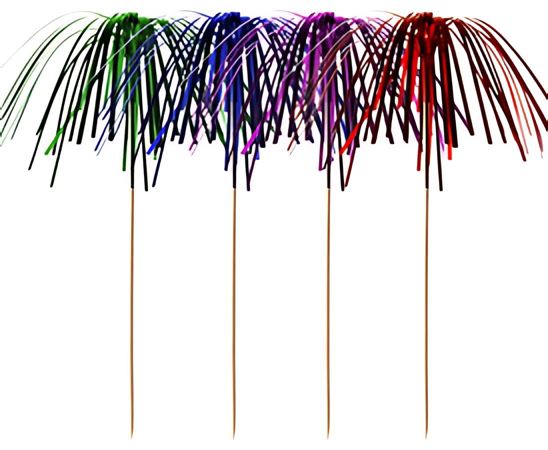 PAPSTAR Pique pour apéritif "Feu d'artifice", bois