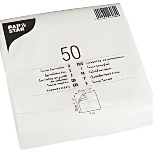 PAPSTAR Serviette, 330 x 330 mm, 2 couches, blanc