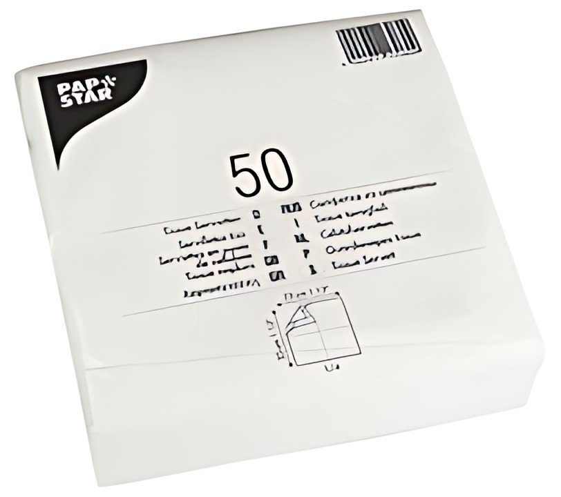 PAPSTAR Serviette, 330 x 330 mm, 2 couches, blanc