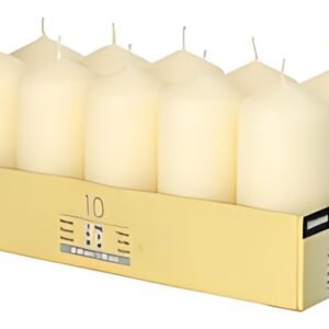STARPAK Bougie cylindrique, diamètre: 40 mm, crème