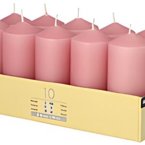 STARPAK Bougie cylindrique, diamètre: 40 mm, vieux rose