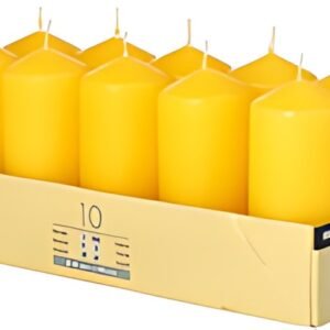 STARPAK Bougie cylindrique, diamètre: 40 mm, jaune doré