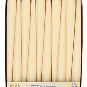 STARPAK Bougie de chandelier, 22 mm, en pack de 50, crème