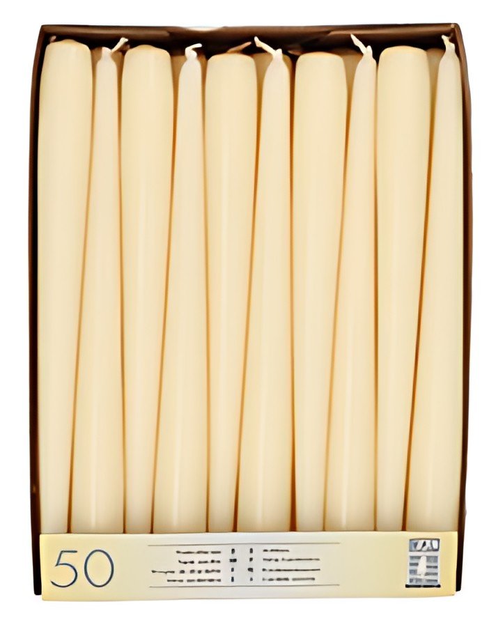 STARPAK Bougie de chandelier, 22 mm, en pack de 50, crème
