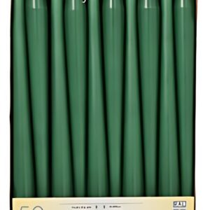 STARPAK Bougie de chandelier, 22 mm, pack de 50, vert foncé