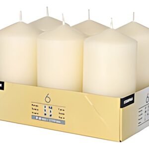 STARPAK Bougie cylindrique, diamètre: 60 mm, crème