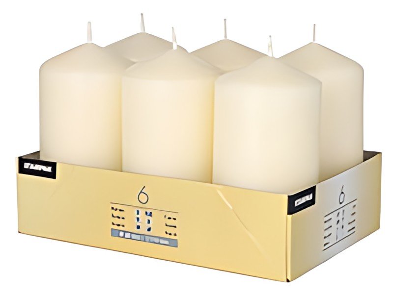 STARPAK Bougie cylindrique, diamètre: 60 mm, crème