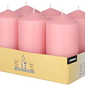 STARPAK Bougie cylindrique, diamètre: 60 mm, vieux rose
