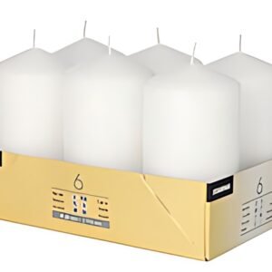 STARPAK Bougie cylindrique, diamètre: 60 mm, blanc