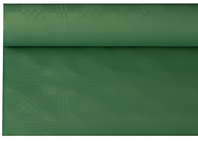 PAPSTAR Nappe damassée, (l)1,2 x (L)8 m, vert foncé