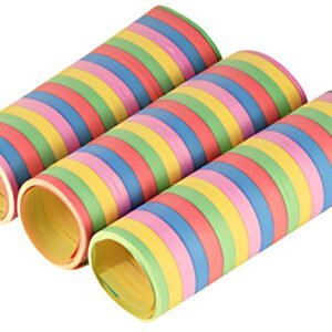 PAPSTAR Serpentins "Rayures", en papier, 5 couleurs