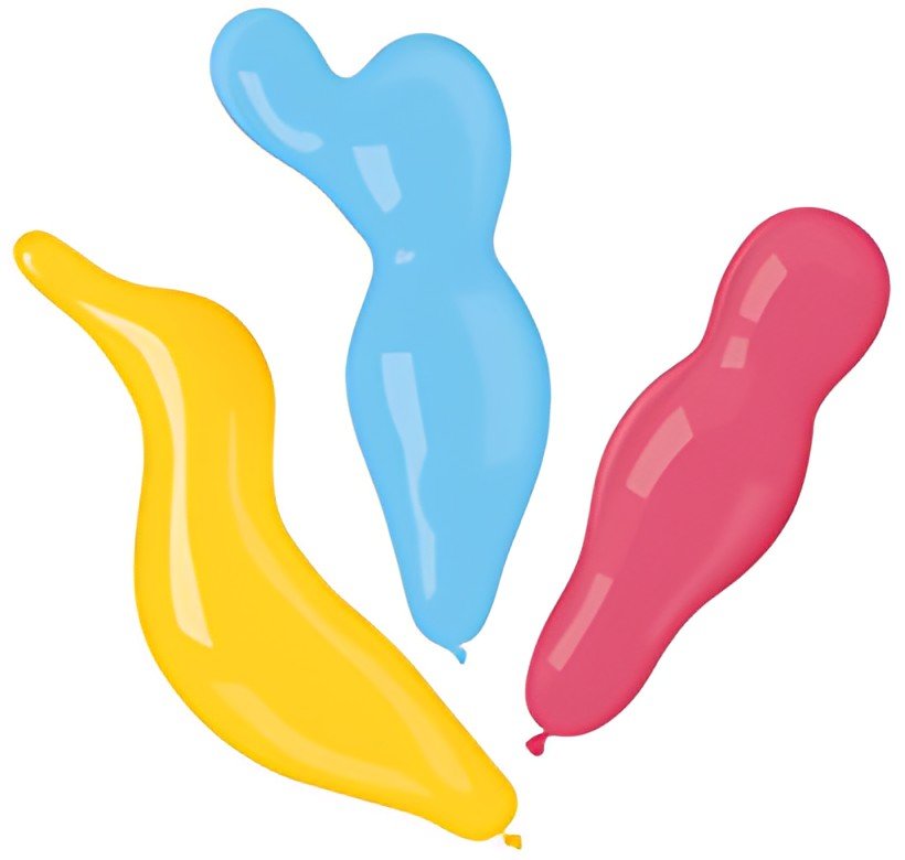 PAPSTAR Ballon de baudruche "Figures", couleurs assorties