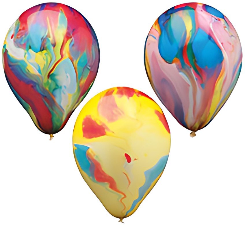 PAPSTAR Ballon de baudruche "Multicolour", diamètre: 220 mm