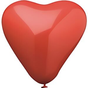 PAPSTAR Ballon de baudruche "Heart", grand, rouge