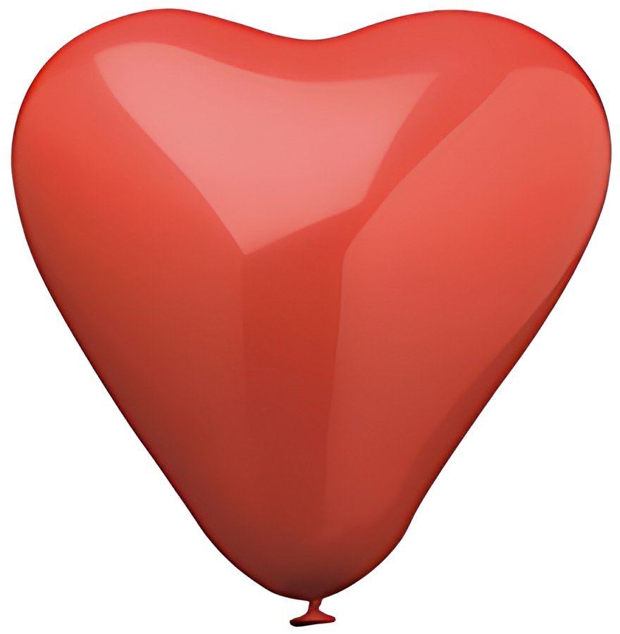 PAPSTAR Ballon de baudruche "Heart", grand, rouge