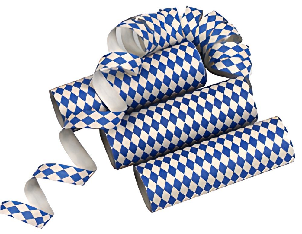 PAPSTAR Serpentins "Bleu bavarois", bleu/blanc