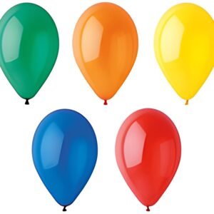 PAPSTAR Ballon de baudruche "Crystal", couleurs assorties