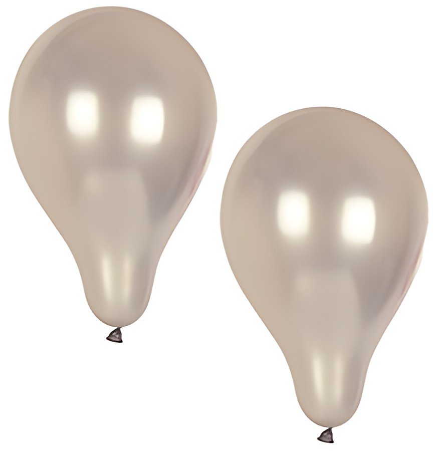 PAPSTAR Ballon de baudruche "Metallic", argent