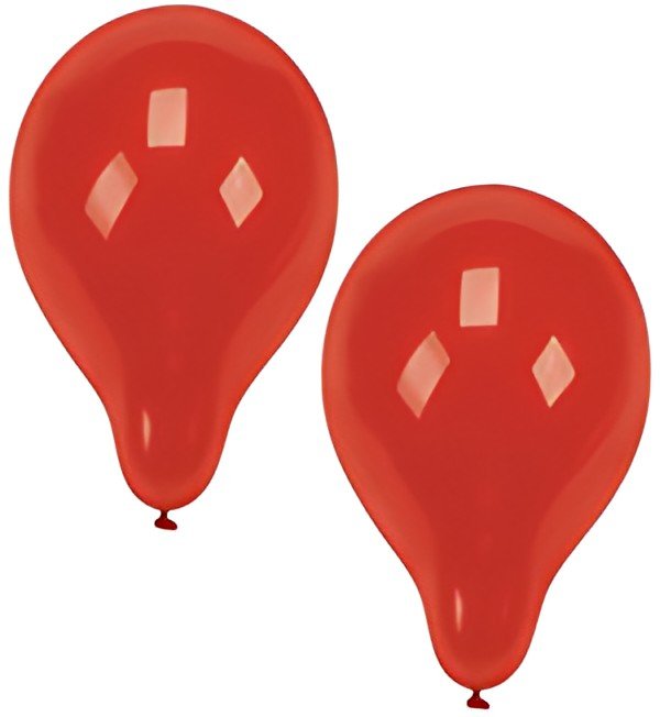 PAPSTAR Ballon de baudruche, diamètre: 250 mm, rouge