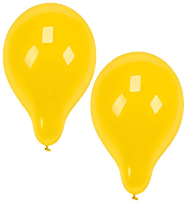 PAPSTAR Ballon de baudruche, diamètre: 250 mm, jaune