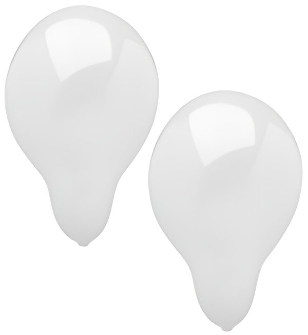 PAPSTAR Ballon de baudruche, diamètre: 250 mm, blanc