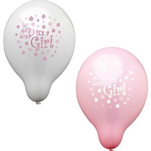 PAPSTAR Ballon de baudruche "It's a Girl", rose/blanc