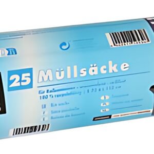 STARPAK Sac poubelle HDPE, 120 litres, bleu