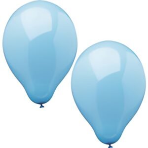 PAPSTAR Ballon de baudruche, diamètre: 250 mm, bleu clair