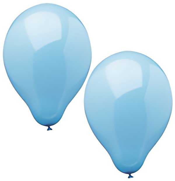 PAPSTAR Ballon de baudruche, diamètre: 250 mm, bleu clair