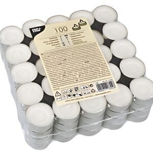 STARPAK Bougies chauffe-plat, diamètre: 38 mm, blanc