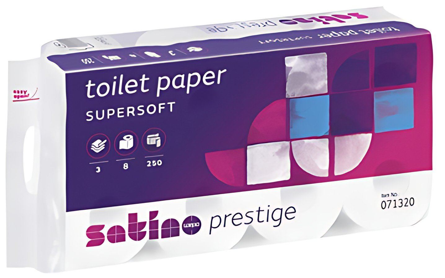 satino by wepa Papier toilette Prestige, 3 couches, blanc