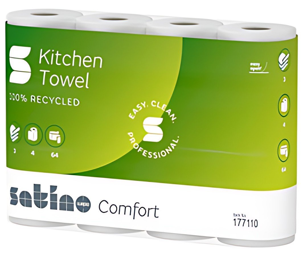 satino by wepa Essuie-tout Comfort, 3 couches, extra blanc
