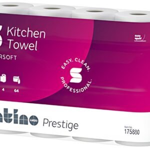 satino by wepa Essuie-tout Prestige, 3 couches, extra blanc