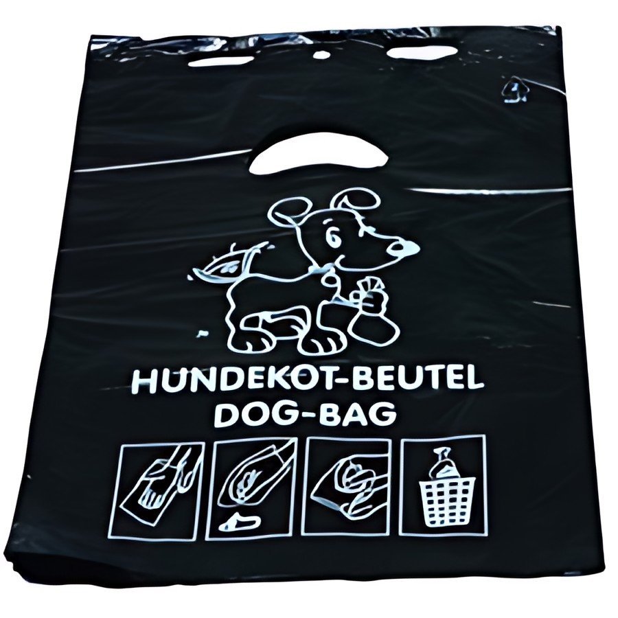 DEISS Sachet à déjections canines, HDPE, 3 litres, noir