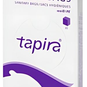 Tapira Sachet hygiénique en PE, non imprimé, blanc