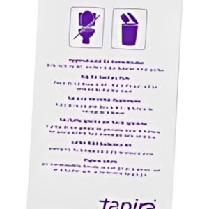Tapira Sachet hygiénique en papier, imprimé, blanc/lilas